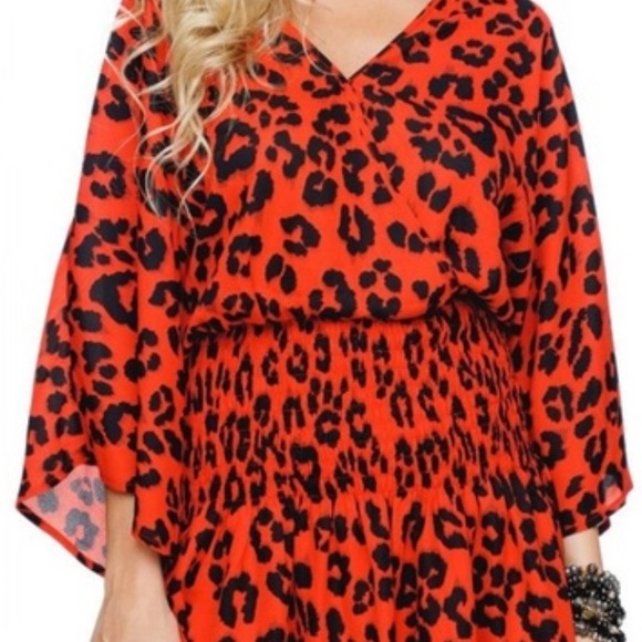 NWT Buddy Live Lennox Lepord  Print Dress - Picture 3 of 7